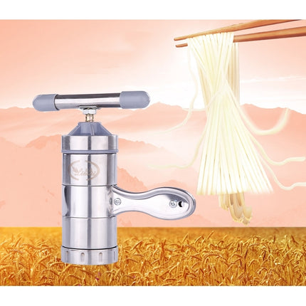 Household Stainless Steel Manual Pasta Machine Hand Pressure Noodle Machine Noodle Maker with 5 Models-garmade.com