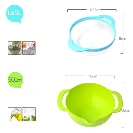 8 Pieces Set Creative Rainbow Salad Bowl Measuring Cup Measuring Spoon Kitchen Tools-garmade.com