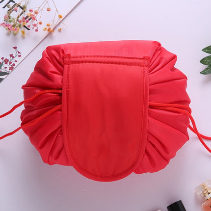 Travel Large Volume Drawstring Bag Cosmetic Sundries Storage Bag(Red)-garmade.com