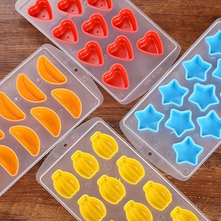 Love Shaped Silicon Ice Cube Tray / Ice Mold Random Color-garmade.com