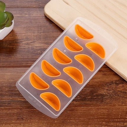 Orange Shaped Silicon Ice Cube Tray / Ice Mold Random Color-garmade.com