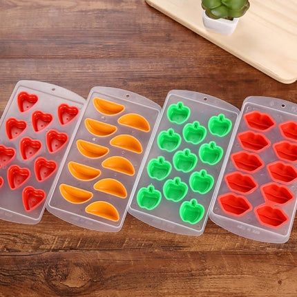 Lips Shaped Silicon Ice Cube Tray / Ice Mold-garmade.com