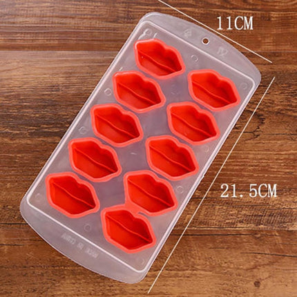 Lips Shaped Silicon Ice Cube Tray / Ice Mold-garmade.com