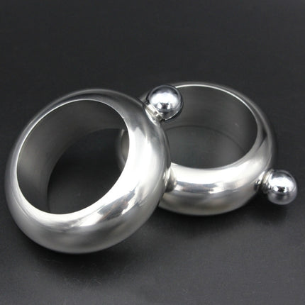Fashion Creative 100ML Thickened Stainless Steel Bracelet Jug 3.5 Oz(Silver)-garmade.com