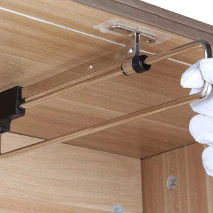 Telescopic Rail Pull-Out Wardrobe Clothes Hanger（40cm)-garmade.com