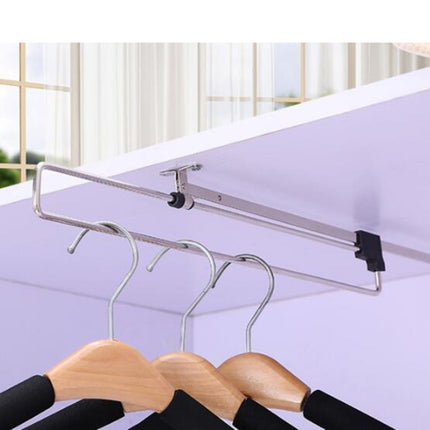 Telescopic Rail Pull-Out Wardrobe Clothes Hanger（40cm)-garmade.com