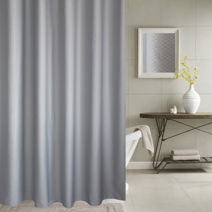 Thickening Waterproof And Mildew Curtain Honeycomb Texture Polyester Cloth Shower Curtain Bathroom Curtains,Size:120*180cm(Grey)-garmade.com