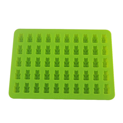 2 PCS 50 Holes Small Bear Chocolate Tray Silicone Mold Cookie Mold Candy Mold, Random Color Delivery, Size: 19*13.7*1cm-garmade.com