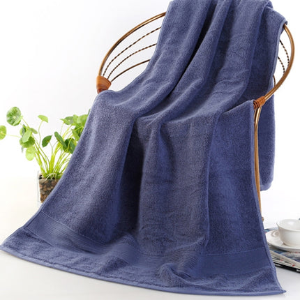Add Thick Add Large Pure Cotton Bath Towel, Size: 70*140cm (Navy Blue)-garmade.com