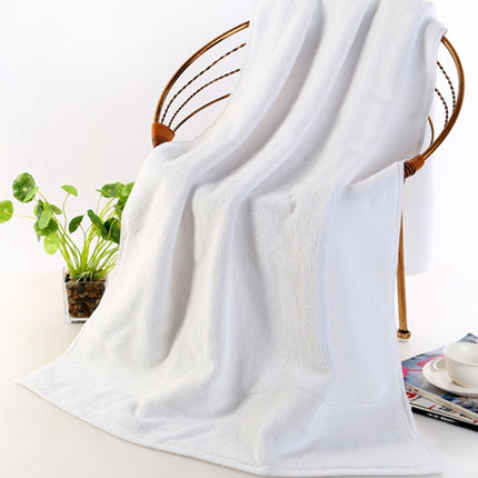 Add Thick Add Large Pure Cotton Bath Towel, Size: 70*140cm (White)-garmade.com