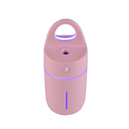 1.5W - 2W 175ml Mini Portable USB Negative Ions Humidifier Beauty and Water Supplement Instrument with Colorful LED Light(Pink)-garmade.com