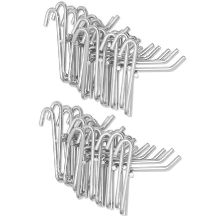 50 PCS 3.5mm Supermarket Iron Grid Shelf Hook, Length: 20cm-garmade.com