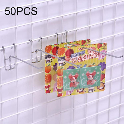 50 PCS 3.5mm Supermarket Iron Grid Shelf Hook, Length: 5cm-garmade.com