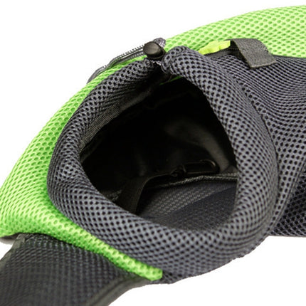 Dog and Cat Sling Carrier Hands Free Reversible Pet Papoose Bag, Size：Large(Green)-garmade.com