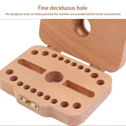 Creative Wooden Children Camera Deciduous Tooth Preservation Box Baby Teeth Tooth House Storage Box-garmade.com