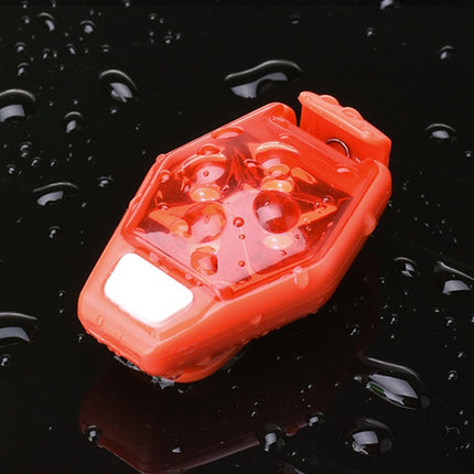 Multifunctional Outdoor Bicycling Running Warning Light Bicycle Taillight LED Back Clip Light(Red)-garmade.com