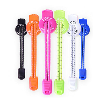 AONIJIE Unisex Adjustable Elastic Reflective Sports Lace Quick Lock Shoelace(Orange)-garmade.com