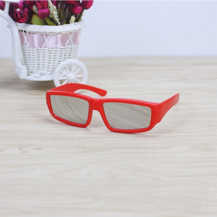 ABS Frame Solar Eclipse Glasses Eye Protection Safe Solar Viewer(Red)-garmade.com