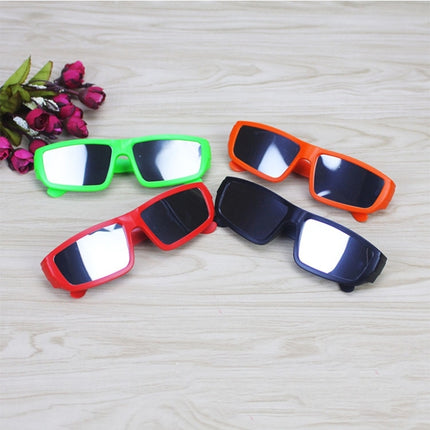 ABS Frame Solar Eclipse Glasses Eye Protection Safe Solar Viewer(Red)-garmade.com