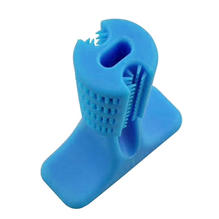 Rubber Molar Stick Toothbrush for Dogs, Size: M(Blue)-garmade.com