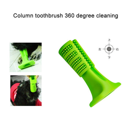 Rubber Molar Stick Toothbrush for Dogs, Size: M(Blue)-garmade.com