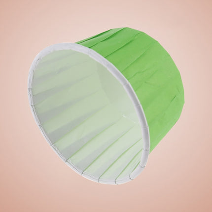 50pcs / Pack Round Lamination Cake Cup Muffin Cases Chocolate Cupcake Liner Baking Cup, Size: 5 x 3.8 x 3cm (Green)-garmade.com