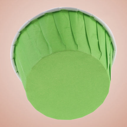 50pcs / Pack Round Lamination Cake Cup Muffin Cases Chocolate Cupcake Liner Baking Cup, Size: 5 x 3.8 x 3cm (Green)-garmade.com