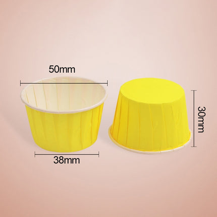 50pcs / Pack Round Lamination Cake Cup Muffin Cases Chocolate Cupcake Liner Baking Cup, Size: 5 x 3.8 x 3cm (Green)-garmade.com