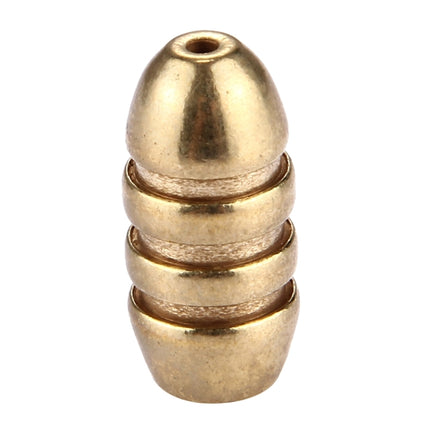 7g Threaded Copper Bullet Fishing Sinker Fishing Weights Soft lure Accessory-garmade.com