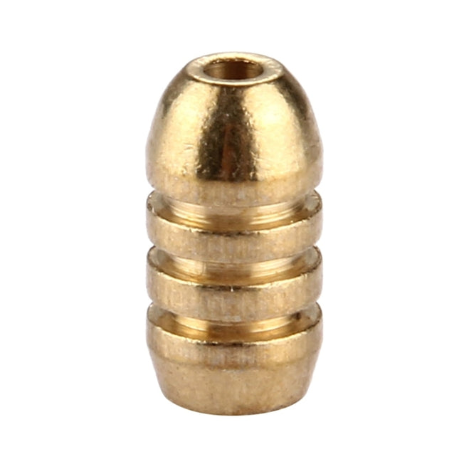 2g Threaded Copper Bullet Fishing Sinker Fishing Weights Soft lure Accessory-garmade.com