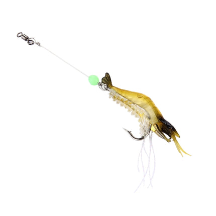 Luminous Shrimp Shape Fishing Lures Artificial Fishing Bait with Hook, Length: 7cm-garmade.com