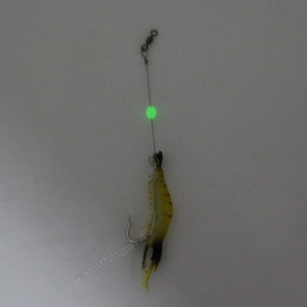 Luminous Shrimp Shape Fishing Lures Artificial Fishing Bait with Hook, Length: 7cm-garmade.com