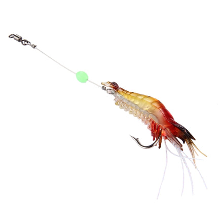 Luminous Shrimp Shape Fishing Lures Artificial Fishing Bait with Hook, Length: 7cm-garmade.com