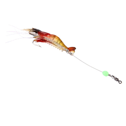 Luminous Shrimp Shape Fishing Lures Artificial Fishing Bait with Hook, Length: 7cm-garmade.com