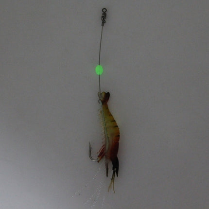 Luminous Shrimp Shape Fishing Lures Artificial Fishing Bait with Hook, Length: 7cm-garmade.com