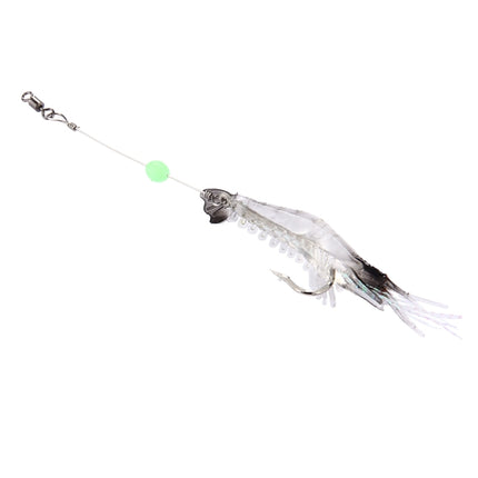 Luminous Shrimp Shape Fishing Lures Artificial Fishing Bait with Hook, Length: 7cm-garmade.com