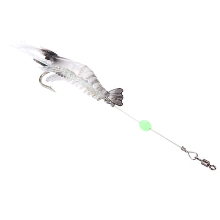 Luminous Shrimp Shape Fishing Lures Artificial Fishing Bait with Hook, Length: 7cm-garmade.com