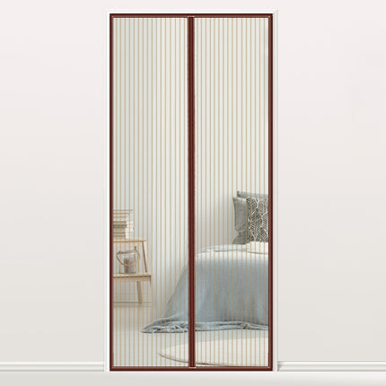 Magic Mesh Magnetic Mosquito-proof Screen Door Curtain, Size:190x100cm(Coffee)-garmade.com