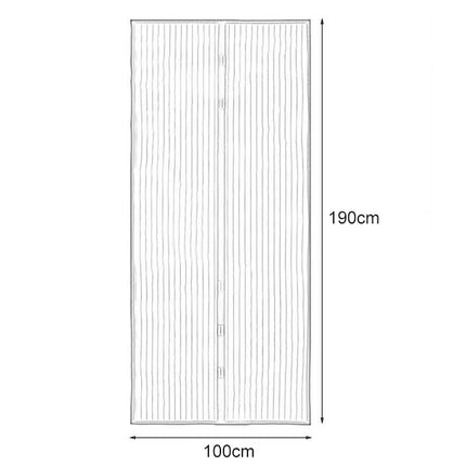 Magic Mesh Magnetic Mosquito-proof Screen Door Curtain, Size:190x100cm(Coffee)-garmade.com