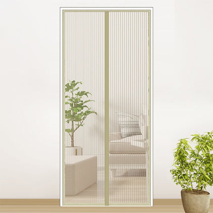 Magic Mesh Magnetic Mosquito-proof Screen Door Curtain, Size:190x100cm(Beige)-garmade.com