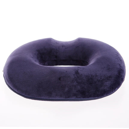 Office Thickening Crystal Velvet Hip Anti-Hemorrhoids Cushion, Size: 45x41x7cm (Navy Blue)-garmade.com