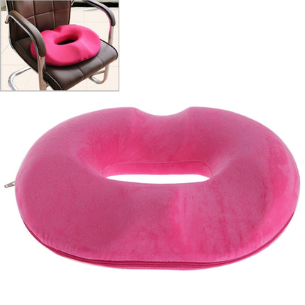 Office Thickening Crystal Velvet Hip Anti-Hemorrhoids Cushion, Size: 45x41x7cm (Rose Red)-garmade.com