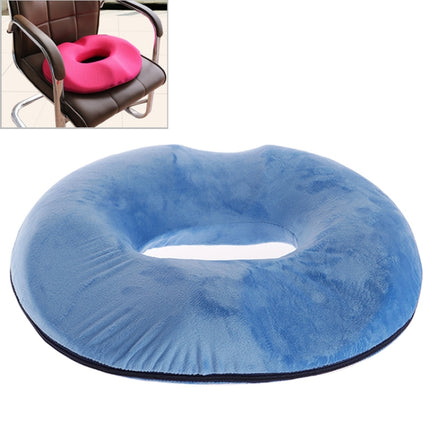 Office Thickening Crystal Velvet Hip Anti-Hemorrhoids Cushion, Size: 45x41x7cm (Sky Blue)-garmade.com
