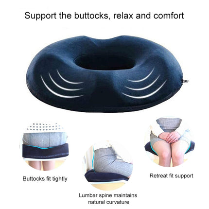 Office Thickening Mesh Hip Anti-Hemorrhoids Cushion, Size: 45x41x7cm (Coffee)-garmade.com