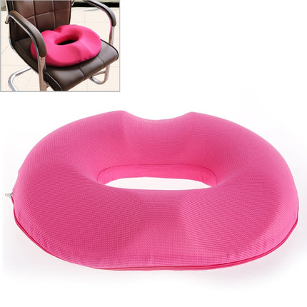 Office Thickening Mesh Hip Anti-Hemorrhoids Cushion, Size: 45x41x7cm (Rose Red)-garmade.com