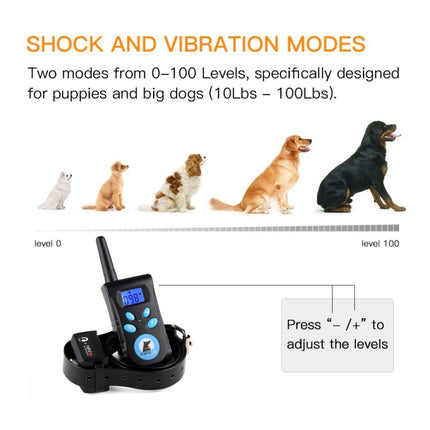 Automatic Anti Barking Collar Pet Training Control System + Electric Shock PU Leather Collar for Dogs-garmade.com