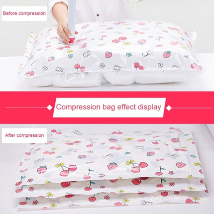 4PCS Space Saving Candy Color Pattern Vacuum Storage Bag, Explosion-proof Thinken Quilts Clothing Vacuum Seal Storage Bag with a Free Hand Pump, Size: 70*90 cm-garmade.com