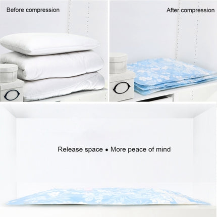 Space Saving Orchids Pattern Vacuum Storage Bag, Thinken Quilts Clothing Vacuum Seal Storage Bag with, Size: 70*100 cm-garmade.com