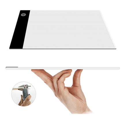A5 Size Ultra-thin USB Three Level of Brightness Dimmable Acrylic Copy Boards Anime Sketch Drawing Sketchpad, with USB Cable & Plug-garmade.com