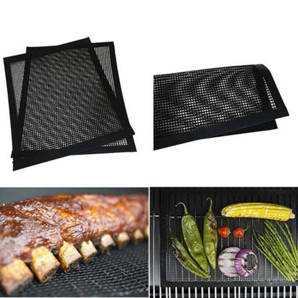 Barbecue Heat Resistant Non-stick Grilling Mesh BBQ Baking Mat, Size: 40 x 30cm-garmade.com